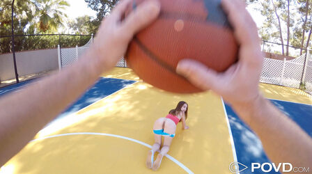 toying basketball nude. Photo #5